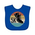 thumbnail image 1 of Inktastic 5k Race Running Retro Sunset Runner Boys or Girls Baby Bib, 1 of 4
