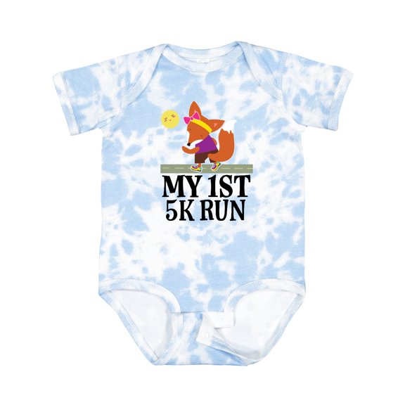 Inktastic 5k Run First Race Fitness Running Girls Baby Bodysuit