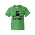 thumbnail image 1 of Inktastic 5th Birthday Ice Hockey Sports Party Boys Youth T-Shirt, 1 of 5