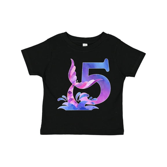 Inktastic 5th Birthday Mermaid Tail Boys or Girls Toddler T-Shirt