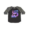 thumbnail image 1 of Inktastic 5th Birthday Mermaid Tail Boys or Girls Toddler T-Shirt, 1 of 5