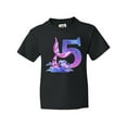thumbnail image 1 of Inktastic 5th Birthday Mermaid Tail Youth T-Shirt, 1 of 5