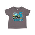 thumbnail image 1 of Inktastic 5th Birthday Monster Truck Boys Toddler T-Shirt, 1 of 5