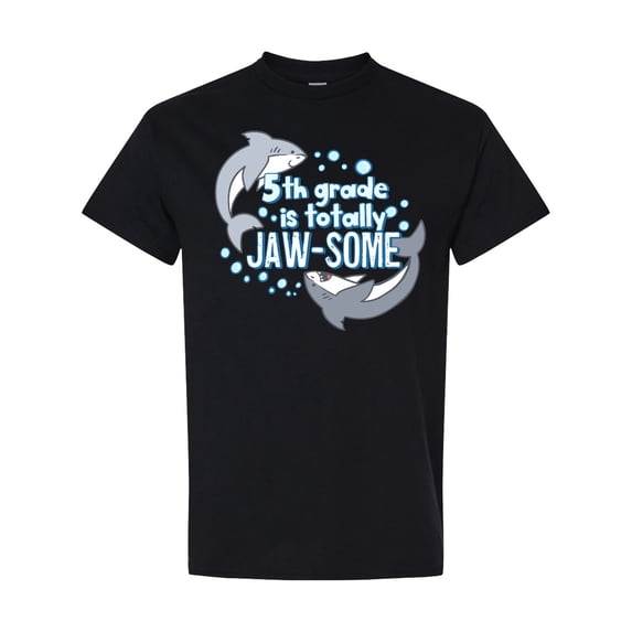 Inktastic 5th Grade is Jaw-some Sharks T-Shirt