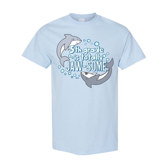 Inktastic 5th Grade is Jaw-some Sharks T-Shirt