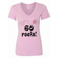 thumbnail image 1 of Inktastic 60th Birthday 60 Rocks Women's V-Neck T-Shirt, 1 of 5