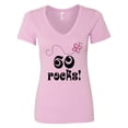 thumbnail image 1 of Inktastic 60th Birthday 60 Rocks Women's V-Neck T-Shirt, 1 of 5