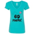 thumbnail image 1 of Inktastic 60th Birthday 60 Rocks Women's V-Neck T-Shirt, 1 of 5