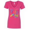 thumbnail image 1 of Inktastic 60th Birthday Party Women's V-Neck T-Shirt, 1 of 5