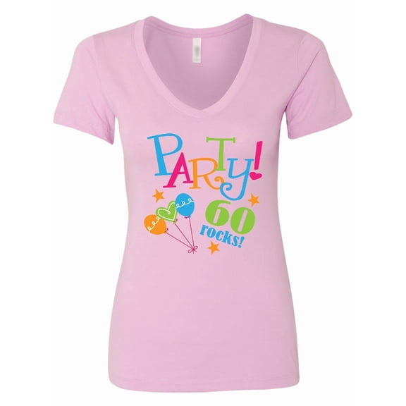 Inktastic 60th Birthday Party Women's V-Neck T-Shirt