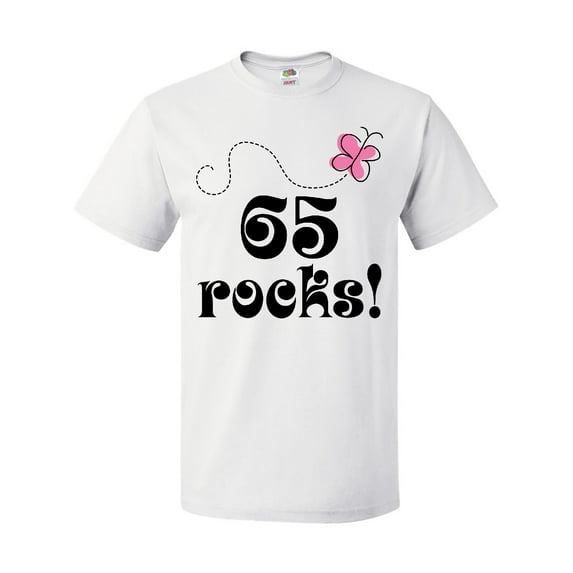 Inktastic 65th Birthday 65 Rocks Gift T-Shirt