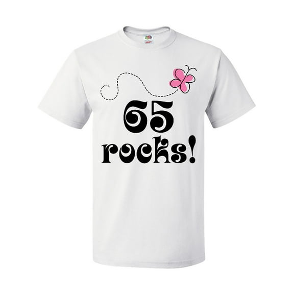 Inktastic 65th Birthday 65 Rocks Gift T-Shirt