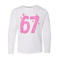 thumbnail image 1 of Inktastic 67 Tween Vibe Long Sleeve Youth T-Shirt, 1 of 5