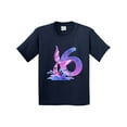thumbnail image 1 of Inktastic 6th Birthday Mermaid Tail Youth T-Shirt, 1 of 5