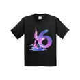 thumbnail image 1 of Inktastic 6th Birthday Mermaid Tail Youth T-Shirt, 1 of 5