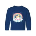 thumbnail image 1 of Inktastic 6th Birthday Unicorn Rainbow Girls Long Sleeve Youth T-Shirt, 1 of 5