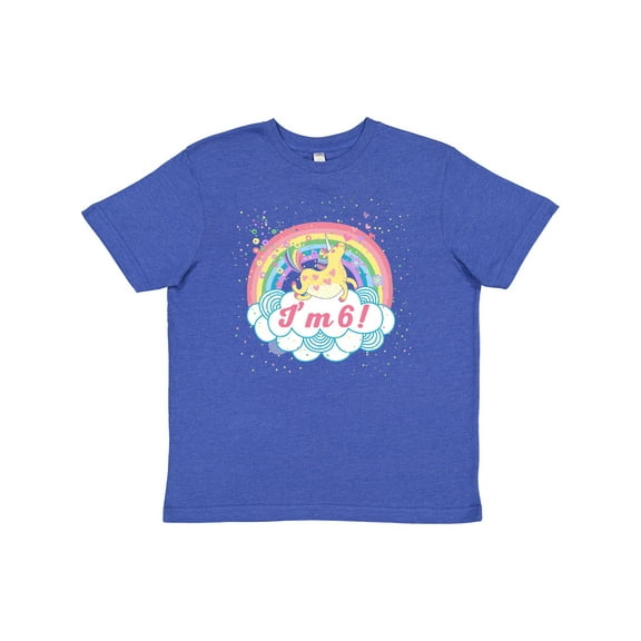 Inktastic 6th Birthday Unicorn Rainbow Girls Youth T-Shirt