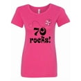 thumbnail image 1 of Inktastic 70th Birthday 70 Rocks Women's T-Shirt, 1 of 5