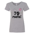 thumbnail image 1 of Inktastic 70th Birthday 70 Rocks Women's T-Shirt, 1 of 5