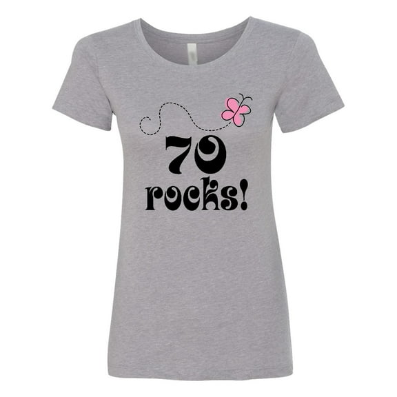 Inktastic 70th Birthday 70 Rocks Women's T-Shirt