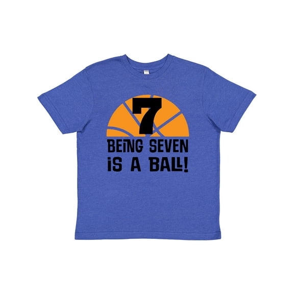 Inktastic 7th Birthday Basketball Sports Boys Youth T-Shirt