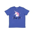 thumbnail image 1 of Inktastic 7th Birthday Cute Unicorn Youth T-Shirt, 1 of 5