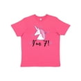 thumbnail image 1 of Inktastic 7th Birthday Cute Unicorn Youth T-Shirt, 1 of 5