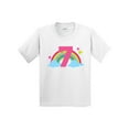 thumbnail image 1 of Inktastic 7th Birthday Rainbow Youth T-Shirt, 1 of 5