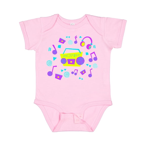 Inktastic '80s Boom Box music Boys or Girls Baby Bodysuit