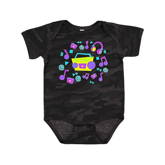 Inktastic '80s Boom Box music Boys or Girls Baby Bodysuit