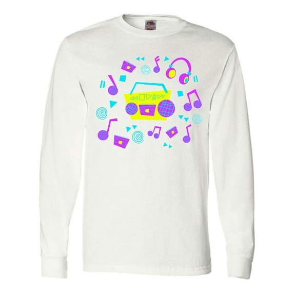 Inktastic '80s Boom Box music Long Sleeve T-Shirt