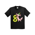thumbnail image 1 of Inktastic 8th Birthday Axolotl with Ice Cream Youth T-Shirt, 1 of 5