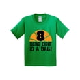 thumbnail image 1 of Inktastic 8th Birthday Basketball Sports Boys Youth T-Shirt, 1 of 5
