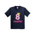 thumbnail image 1 of Inktastic 8th Birthday Rocks Girls 8 Year Old Youth T-Shirt, 1 of 5