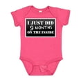 thumbnail image 1 of Inktastic 9 Months on the Inside Boys or Girls Baby Bodysuit, 1 of 5