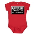 thumbnail image 1 of Inktastic 9 Months on the Inside Boys or Girls Baby Bodysuit, 1 of 5