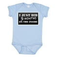 thumbnail image 1 of Inktastic 9 Months on the Inside Boys or Girls Baby Bodysuit, 1 of 5