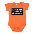 thumbnail image 1 of Inktastic 9 Months on the Inside Boys or Girls Baby Bodysuit, 1 of 5