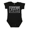 thumbnail image 1 of Inktastic 9 Months on the Inside Boys or Girls Baby Bodysuit, 1 of 5