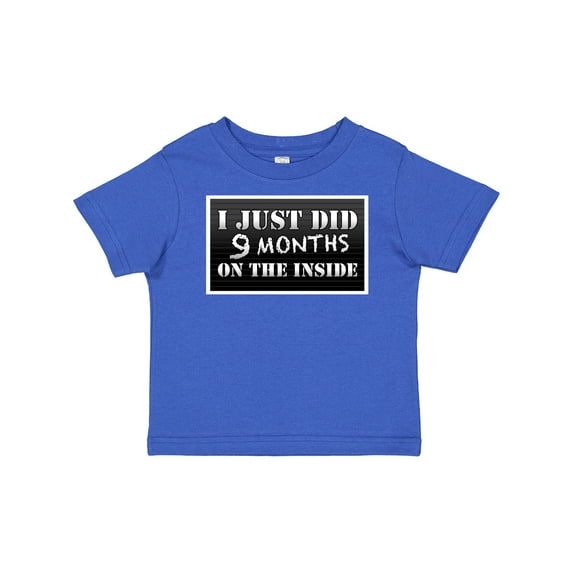 Inktastic 9 Months on the Inside Boys or Girls Baby T-Shirt