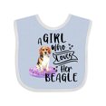 thumbnail image 1 of Inktastic A Girl Who Loves Her Beagle Boys or Girls Baby Bib, 1 of 4