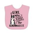 thumbnail image 1 of Inktastic A Girl Who Loves Her Border Collie Boys or Girls Baby Bib, 1 of 4