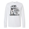 thumbnail image 1 of Inktastic A Girl Who Loves Her Border Collie Long Sleeve T-Shirt, 1 of 5