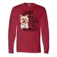 thumbnail image 1 of Inktastic A Girl Who Loves Her Yorkie Long Sleeve T-Shirt, 1 of 5