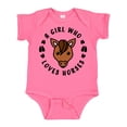 thumbnail image 1 of Inktastic A Girl Who Loves Horses Boys or Girls Baby Bodysuit, 1 of 5