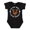 thumbnail image 1 of Inktastic A Girl Who Loves Horses Boys or Girls Baby Bodysuit, 1 of 5