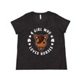thumbnail image 1 of Inktastic A Girl Who Loves Horses Women's Plus Size T-Shirt, 1 of 5
