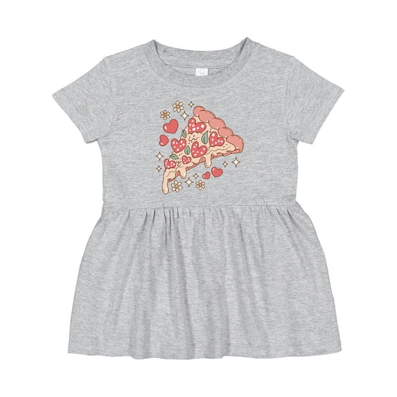 Inktastic A Slice of Pizza with Love Girls Baby Dress
