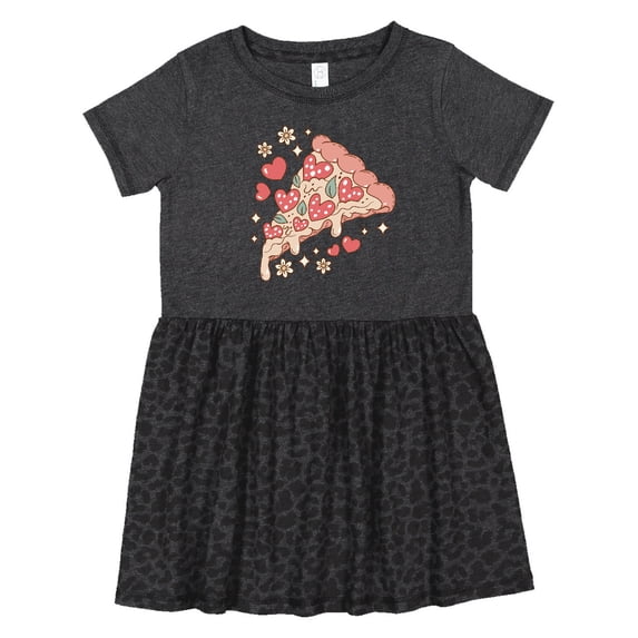 Inktastic A Slice of Pizza with Love Girls Toddler Dress