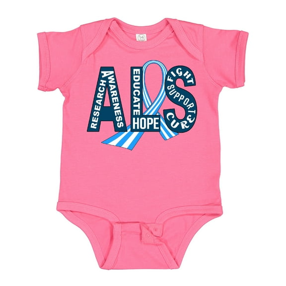 Inktastic ALS Awareness Ribbon Boys or Girls Baby Bodysuit
